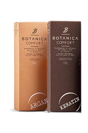 Botanica Comfort Yıpranmış Saçlar İçin Onarıcı Bakım Seti ( Argan Yağ 100 ml + Keratin Yağ 100 ml)