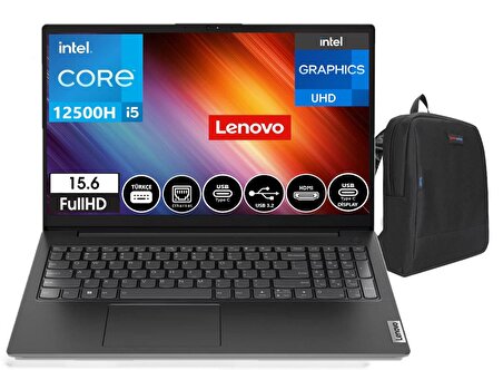 Lenovo V15 G4 IAH  Intel® Core™ i5 12500H 16gb 512gb SSD 15.6" Windows11Home FHD Dizüstü Bilgisayar V1583FS001XTR22+Weblegelsinçanta