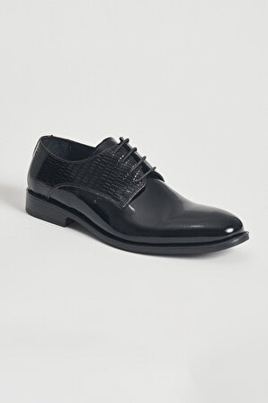 Erkek Siyah Klasik Rugan Ayakkabı