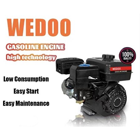 Wedoo Tek Motor 6.5 HP Benzinli İpli Kamalı