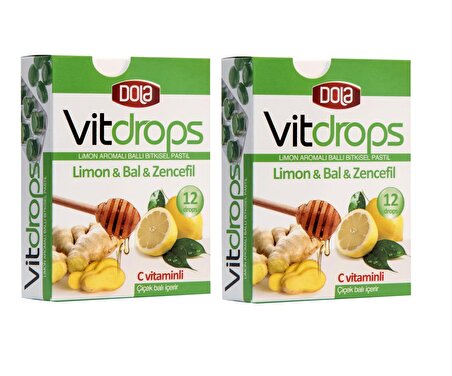 Dola Vitdrops Limon & Bal 30 Gr 2 adet