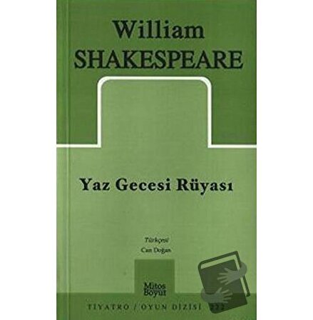Yaz Gecesi Rüyası / Mitos Boyut Yayınları / William Shakespeare