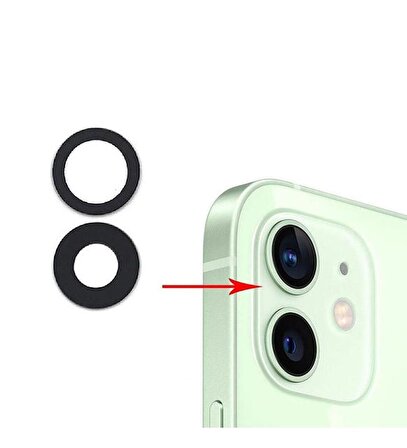 iPhone 12 Kamera Camı Lensi Seti
