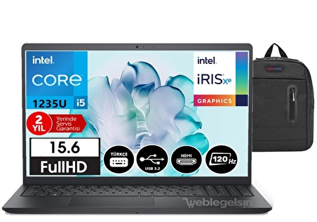 Dell Inspiron15 3520 İntel Core i5-1235U 32gb 512gb Ssd 15,6" Fhd 120Hz Windows11Pro Taşınabilir Bilgisayar INS35202405200942+WeblegelsinÇanta