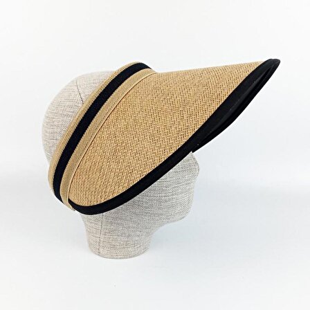 Hasır Vizör Şapka - Plaj Şapkası