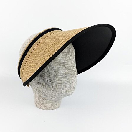 Hasır Vizör Şapka - Plaj Şapkası