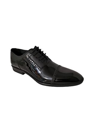Cacharel C1615b Erkek Klasik Ayakkabı/siyah Rugan/43
