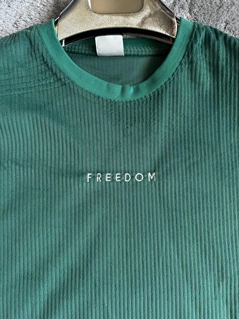 Freedom Kadife Oversize T-Shirt