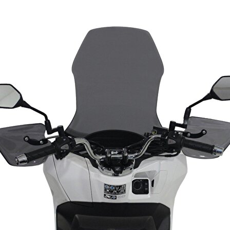 Honda PCX 125 / 150 2021-2022-2023 Uyumlu Spor Ön Cam Montaj Aparatlı Siyah 75 cm- ARASMOTO