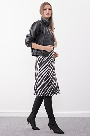 Zebra Desen Etek