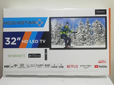 MEDIASTAR 32″ HD LED SMART TV