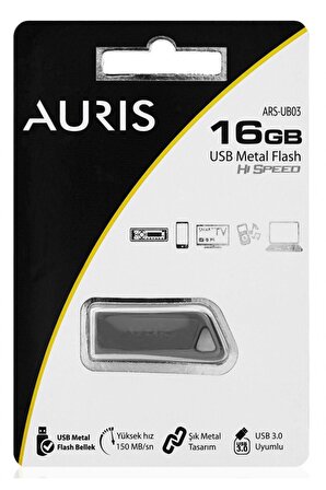 Auris Ars-Ub03 16Gb Metal Flash Bellek