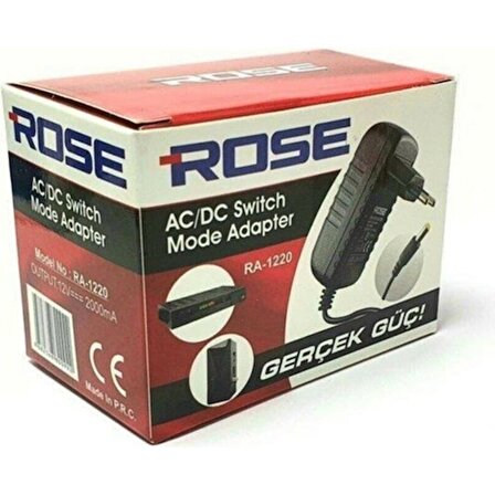 Rose RA-1220 12V 2A Adaptör Ac/dc Switch Mode Adaptör