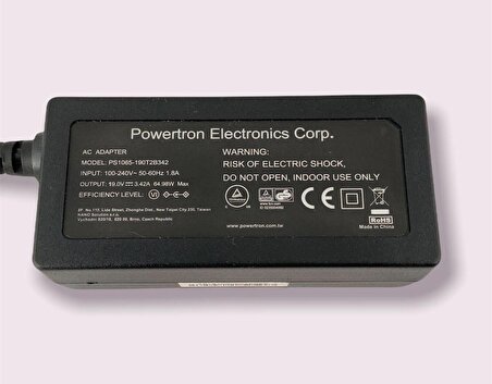 Powertron 19v 3.42a Dizüstü Bilgisayar AC Adaptör Şarj Cihazı Acer Toshiba Ağ Geçidi Güç Kaynağı