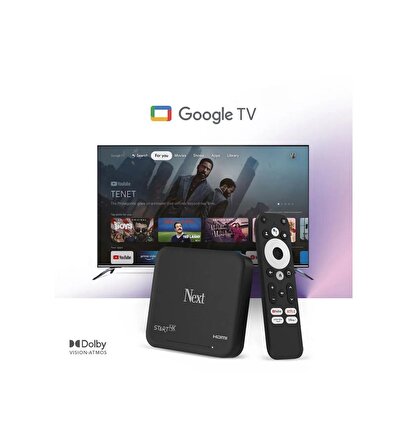 NEXT START 4K Android Tv Box 2+16GB D-Smart Go 1 Yıl Mega Paket Hediye