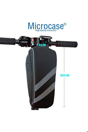 Taşınabilir Su Geçirmez 3 Bölmeli Geniş İç Hacimli Flaşörlü Scooter Bisiklet Çantası AL4249 Siyah