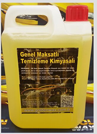 GOLDENWAX 2 KG En Güçlü Leke Çıkarıcı Hijyen Etkili Çok Amaçlı Genel Temizlik Kimyasalı Oto Döşeme Temizleme Kimyasalı Tüm Yüzeyler İçin Etkilidir