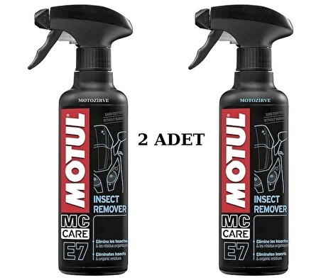 Motul E7 Insect Remover Sinek ve Böcek Temizleyici 400 ml - (2 Adet)