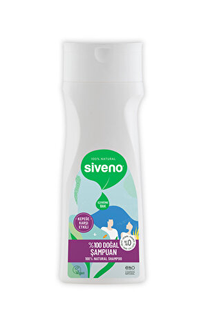 Siveno %100 Doğal Kepeğe Karşı Etkili Şampuan Günlük Bakım Yağlı Saçlar Çay Ağacı Keklik Üzümü Vegan 300 ml