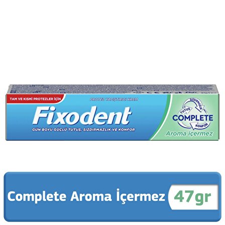 Fixodent Complete Aroma İçermez Diş Protez Yapıştırıcı Krem 47gr