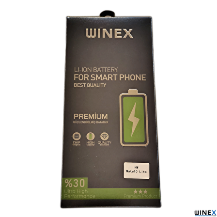 Winex Huawei Mate 10 Lite Uyumlu Güçlendirilmiş Premium Batarya