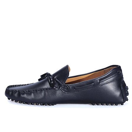 Siyah Deri Loafer Erkek Ayakkabı