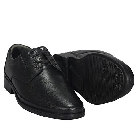 Bağcıklı Siyah Klasik Erkek Deri Ayakkabı