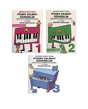 Denes Agay' dan Piyano Çalmayı Öğrenelim 1. 2. ve 3.Bölüm  