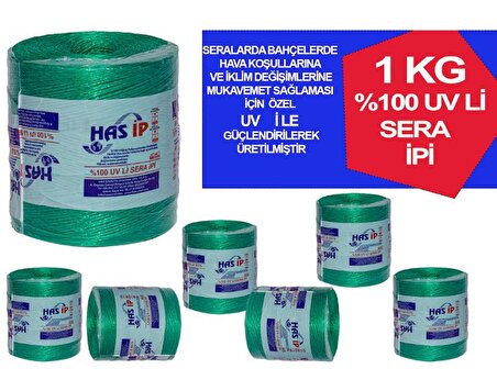 Yeşil Sera İpi (Klips İpi)(Fil İp)(UV Katkılı Fibrilize)