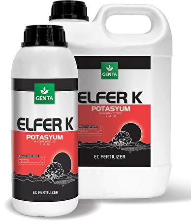 Şişirici Gübre Elfer K 1 Lt (%30 Sıvı Potasyum) GENTA