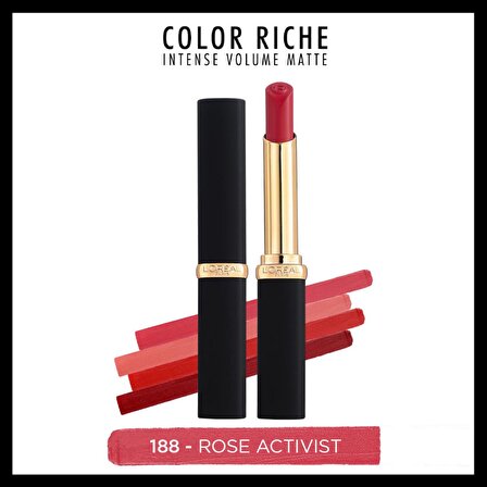 L'Oréal Paris Color Riche Intense Volume Matte Ruj - 188 Rose Activist