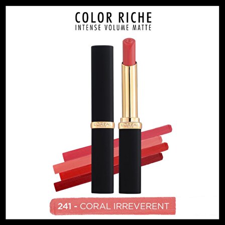 L'Oréal Paris Color Riche Intense Volume Matte Ruj - 241 Coral Irreverent