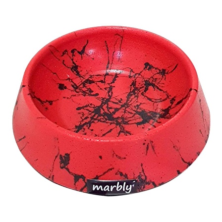 Marbly Red Black 08oz mama ve su kabı