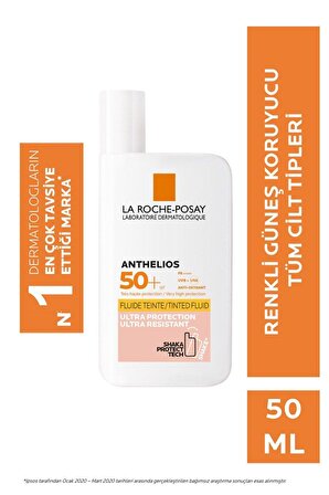 La Roche Posay Anthelios 50+ Faktör Tüm Cilt Tipleri İçin Renkli Güneş Koruyucu Krem 50 ml