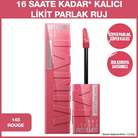 Maybelline New York Super Stay Vinyl Ink Parlak Ruj - 145 Rogue