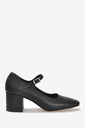 Kadın  Siyah Klasik Topuklu Ayakkabı VZN23K-106 