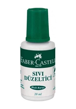 Sıvı Düzeltici Fırçalı Daksil 20 ml 1 Adet Faber Daksil Fırçalı Sıvi Düzeltici Beyaz Renk