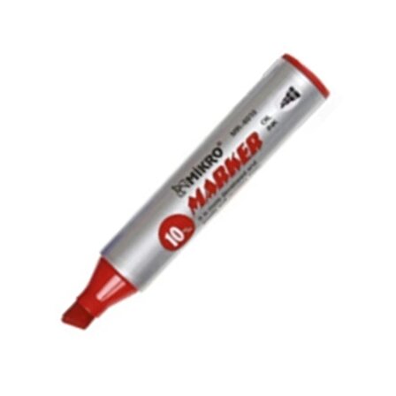 Permanent Markör Marker Kesik Uçlu Koli Kalemi Kırmızı 10 mm Mr-6010 1 Adet