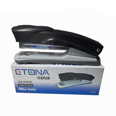 Zımba Makinesi Metal Siyah Stapler 24/6 1 Adet Büyük Zımba Makinası 25-30 Sayfa