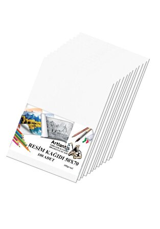 Resim Kağıdı 50x70 100 Lü 100 gr 1 Paket 50*70 Resim Kartonu