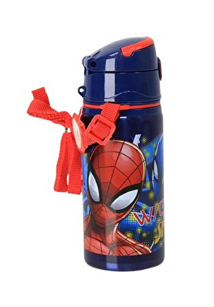 Erkek Çocuk Örümcek Adam Çelik Matara 500ml 1 Adet Spiderman Çelik Suluk 1 Adet Lisanslı Okul Matarası