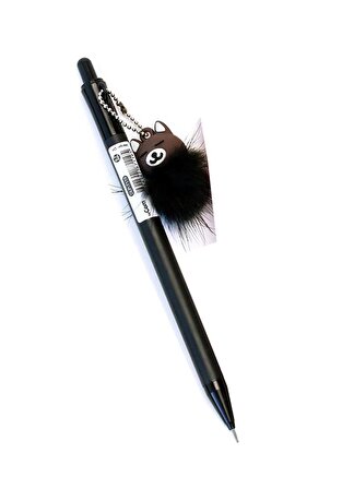 Versatil Kalem 0.7 Ayıcıklı Tüylü 1 Adet Uçlu Kalem 0,7 Uçlu Kalem Tüylü Süslü Ayıcık Versatil Kız Çocuk Hediye Kalem