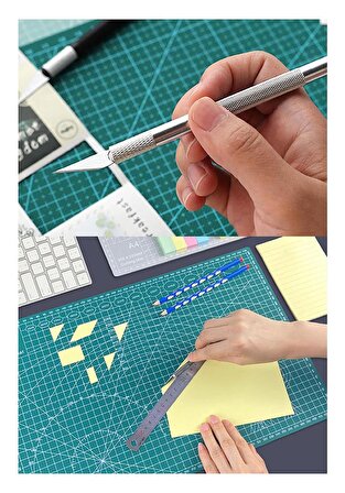 Kretuar Bıçağı 5 Yedek Bıçaklı 1 Paket Hobi Maket Tasarım Neşteri Çelik Alaşımlı Paslanmaz Hassas Kesim Bıçağı 25 Dereceli