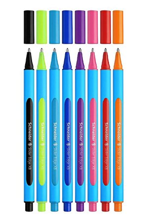 Slider Edge Xb Tükenmez Kalem 8 Renk Standlı 1 Paket Line-up 0.4 mm İnce Uçlu Keçeli Kalem 8 Renk 1 Paket