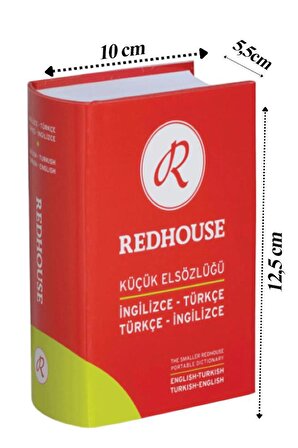 Redhouse İngilizce Türkçe Küçük El Sözlüğü Yeşil 702 Sayfa 1 Adet 80.000 Kelime Hazneli Red House İngilizce Sözlük El Boy Cep