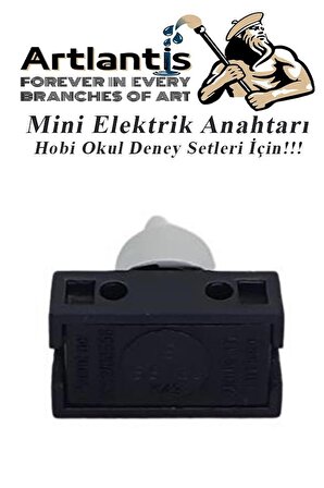 Mini Anahtar Arapuar Çıtçıt Anahtar 6 Adet Elektrik Devresi İçin Açma Kapama Düğmesi On / Off Siyah Beyaz Anahtar