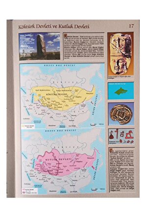 Tarih Atlası Resimli 64 Sayfa 1 Adet Evrensel Tarih Atlas Kuşe Kağıt A4 Boyut Renkli Resimli Orta Lise için