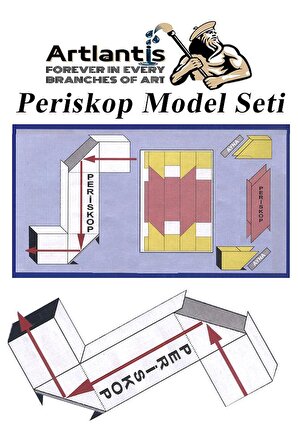 Periskop Yapım Seti 1 Paket Karton Periskop Model Seti Aynalı Okul Sınıf Deney Seti