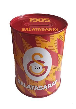 Galatasaray Metal Kumbara Orta Boy Orjinal Lisanslı 1 Adet GS Kumbara Taraftar Kumbara Aslan 12x9 cm