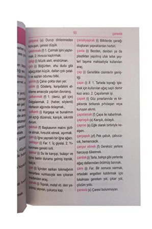 Türkçe Sözlük Karton Kapak 320 Sayfa 1 Adet Tdk Uyumlu Türkçe Sözlüğü İlk Okullar İçin 2 3 4